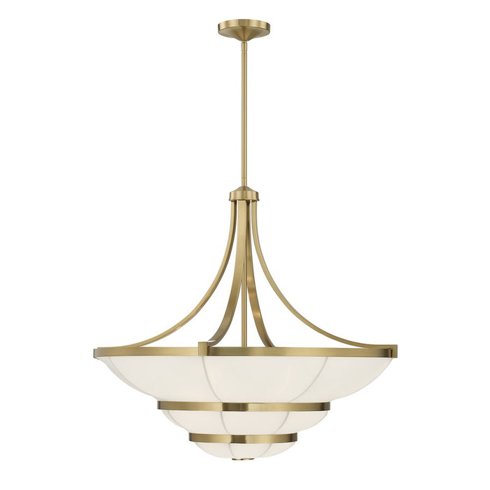 Savoy House Constantine 4Lt Chandelier, Sheer, Warm Brass - 1-9152-4-322