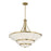 Savoy House Constantine 4Lt Chandelier, Sheer, Warm Brass