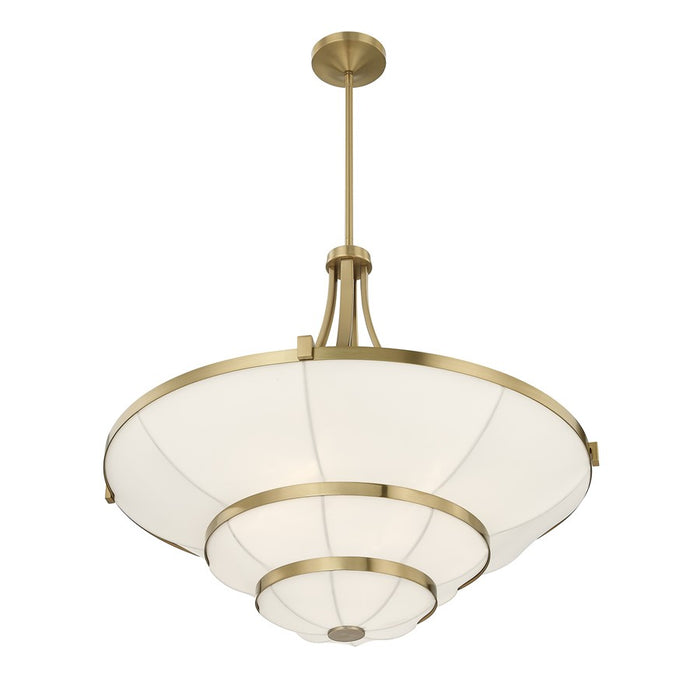 Savoy House Constantine 4Lt Chandelier, Sheer, Warm Brass