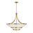 Savoy House Constantine 4Lt Chandelier, Sheer, Warm Brass