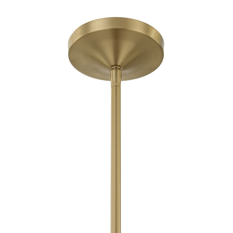 Savoy House Constantine 4Lt Chandelier, Sheer, Warm Brass