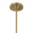 Savoy House Constantine 4Lt Chandelier, Sheer, Warm Brass