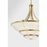 Savoy House Constantine 4Lt Chandelier, Sheer, Warm Brass