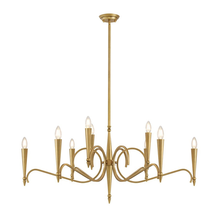 Savoy House Tremont 9 Light Chandelier, Riviera Brass - 1-9417-9-220