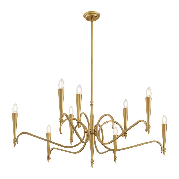 Savoy House Tremont 9 Light Chandelier, Riviera Brass