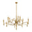Savoy House Tremont 12 Light Chandelier, Riviera Brass