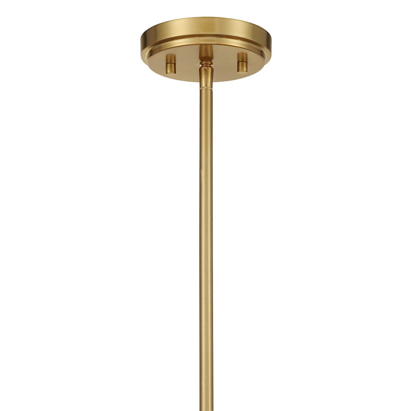 Savoy House Consulate 5Lt Chandelier, Matte Black and Warm Brass
