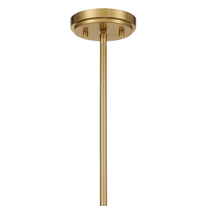 Savoy House Consulate 5Lt Chandelier, Matte Black and Warm Brass