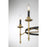 Savoy House Consulate 5Lt Chandelier, Matte Black and Warm Brass