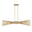 Savoy House Longfellow 6-Light Linear Chandelier, Burnished Brass