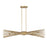 Savoy House Longfellow 6-Light Linear Chandelier, Burnished Brass