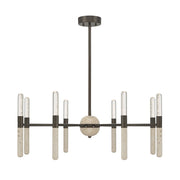 Savoy House Linden 8Lt Chandelier, Bronze/Clear Seeded - 1-9716-8-15
