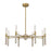 Savoy House Linden 8 Lt Chandelier, Clear Seeded, Warm Brass