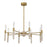 Savoy House Linden 8 Lt Chandelier, Clear Seeded, Warm Brass