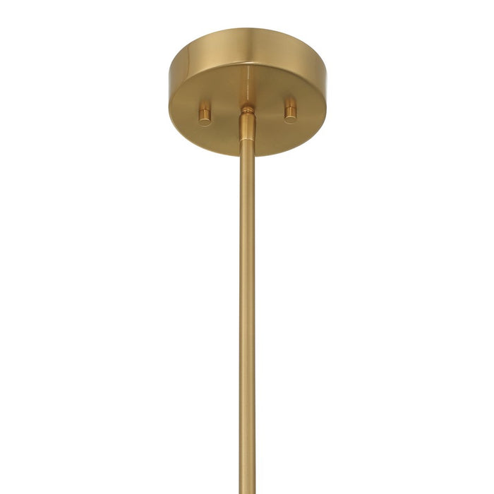 Savoy House Linden 8 Lt Chandelier, Clear Seeded, Warm Brass