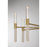 Savoy House Linden 8 Lt Chandelier, Clear Seeded, Warm Brass