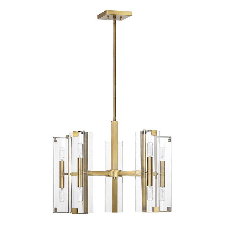 Savoy House Winfield 10-Light Chandelier, Warm Brass