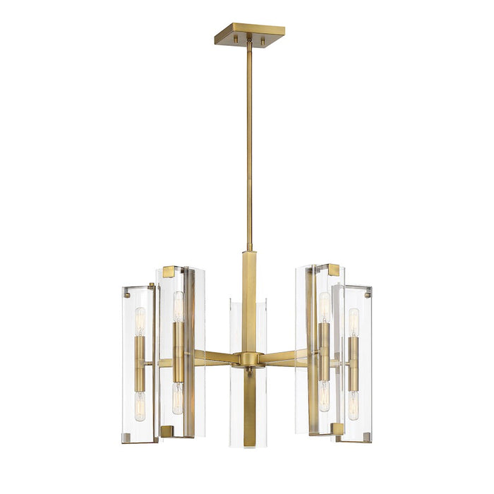 Savoy House Winfield 10-Light Chandelier, Warm Brass