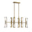 Savoy House Winfield 12-Light Linear Chandelier, Warm Brass - 1-9773-12-322