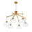 Savoy House Corbin 6-Light Chandelier, Warm Brass