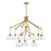 Savoy House Corbin 9-Light Chandelier, Warm Brass