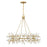 Savoy House Once 8 Light Chandelier, Spun Gold/Frosted
