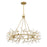 Savoy House Once 8 Light Chandelier, Spun Gold/Frosted