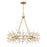 Savoy House Once 8 Light Chandelier, Spun Gold/Frosted