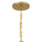 Savoy House Once 8 Light Chandelier, Spun Gold/Frosted