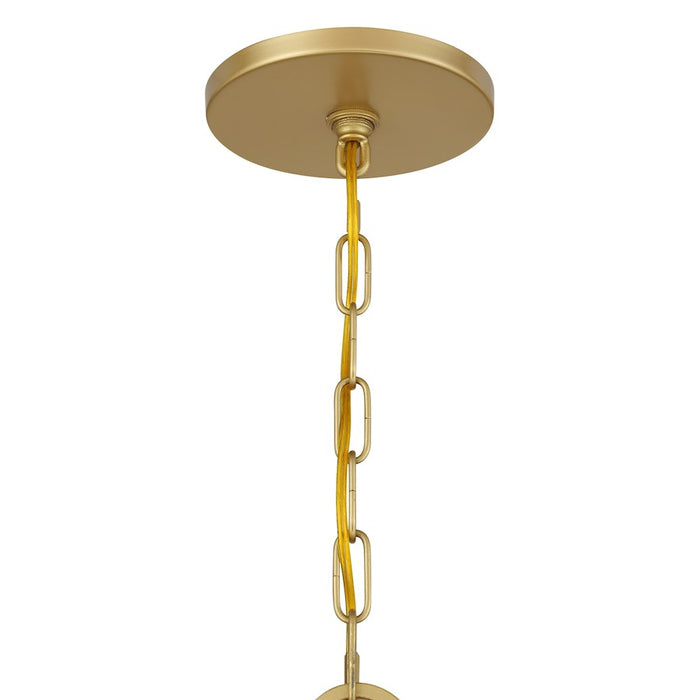 Savoy House Once 8 Light Chandelier, Spun Gold/Frosted