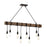 Savoy House Burgess 8-Light Linear Chandelier, Durango