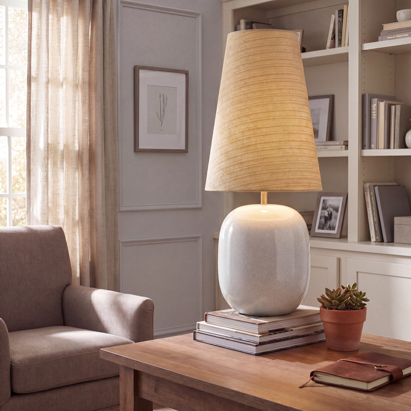 Savoy House Aurora 1 Lt Table Lamp, White/Beige