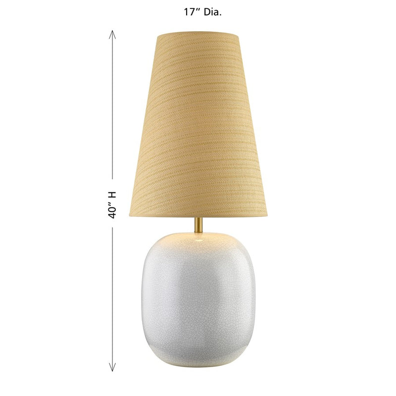 Savoy House Aurora 1 Lt Table Lamp, White/Beige
