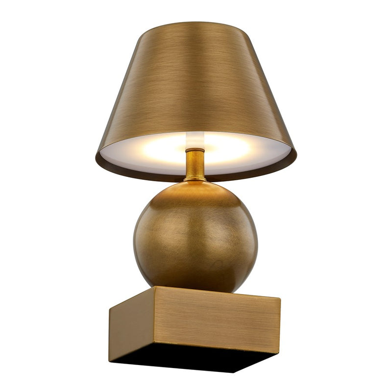 Savoy House Coco & Dash Silas Lt Table Lamp, Rechargable, Brass