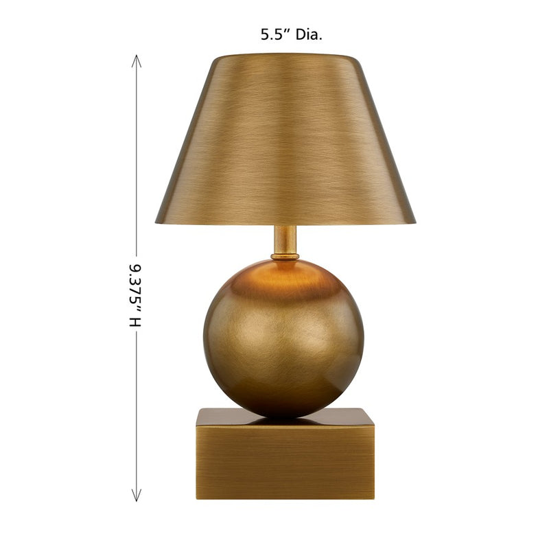 Savoy House Coco & Dash Silas Lt Table Lamp, Rechargable, Brass