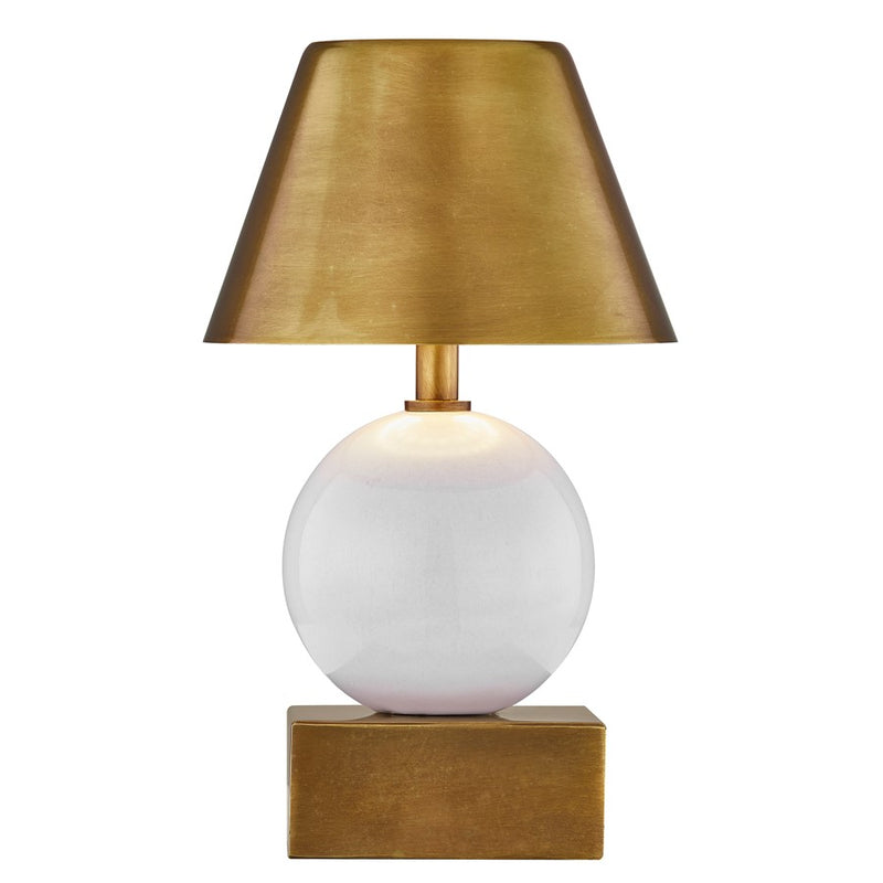Savoy House Coco & Dash Silas Lt Table Lamp, Ceramic and Brass