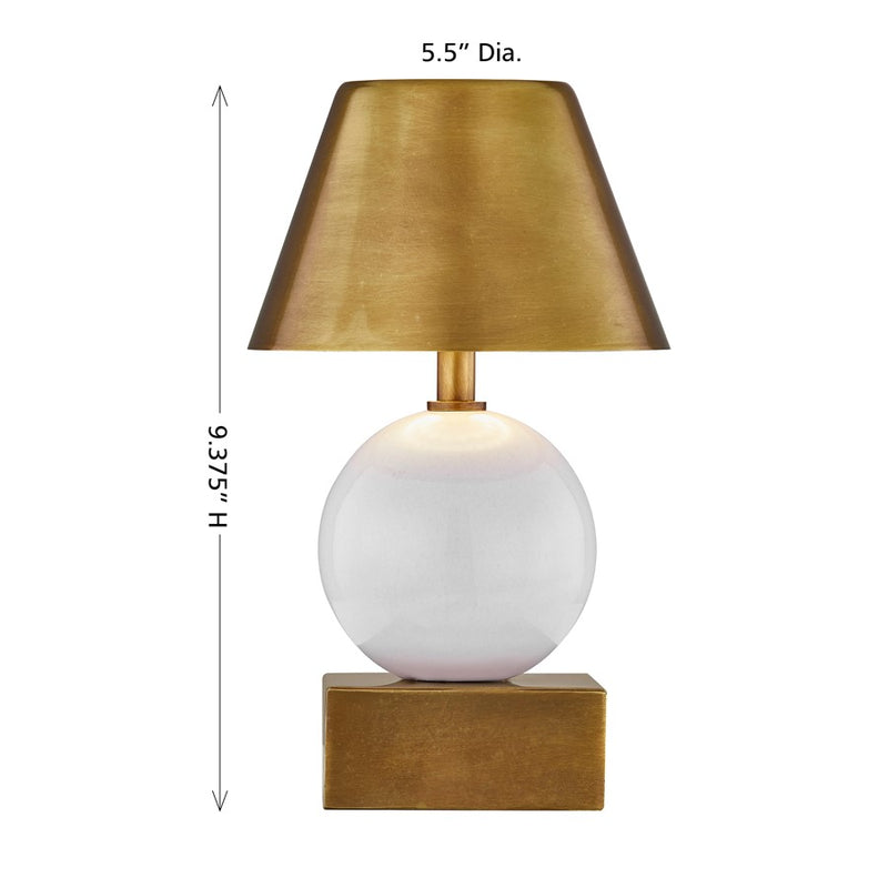 Savoy House Coco & Dash Silas Lt Table Lamp, Ceramic and Brass