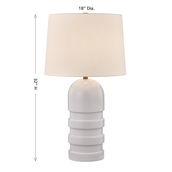 Savoy House Coco & Dash Wehunt 1 Lt Table Lamp, White