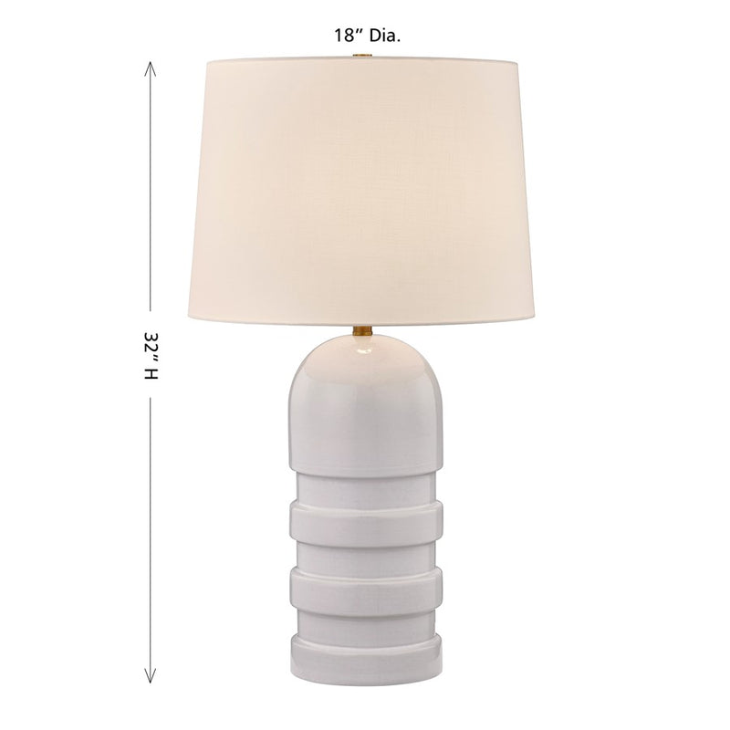 Savoy House Coco & Dash Wehunt 1 Lt Table Lamp, White