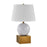 Savoy House Coco & Dash Brumfield 1 Lt Table, Ceramic and Brass