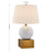 Savoy House Coco & Dash Brumfield 1 Lt Table, Ceramic and Brass