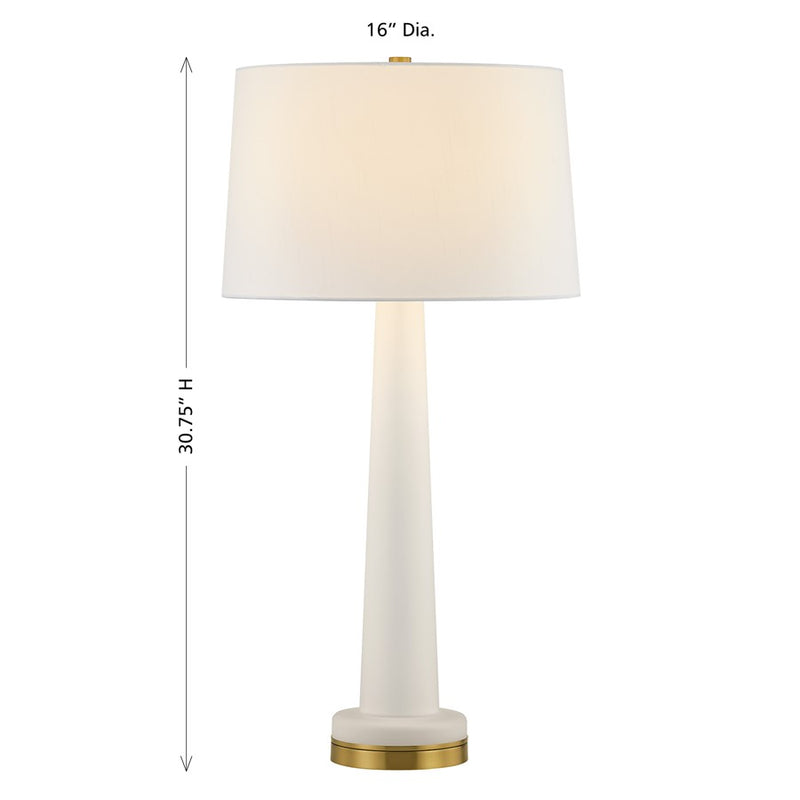 Savoy House Trenton 1 Lt Table Lamp, White