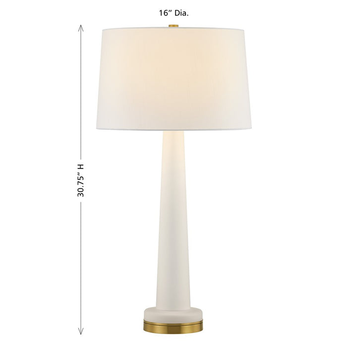 Savoy House Trenton 1 Lt Table Lamp, White