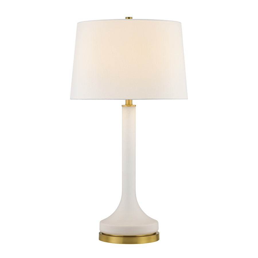 Savoy House Miramar 1 Lt Table Lamp, White - 11-DF02