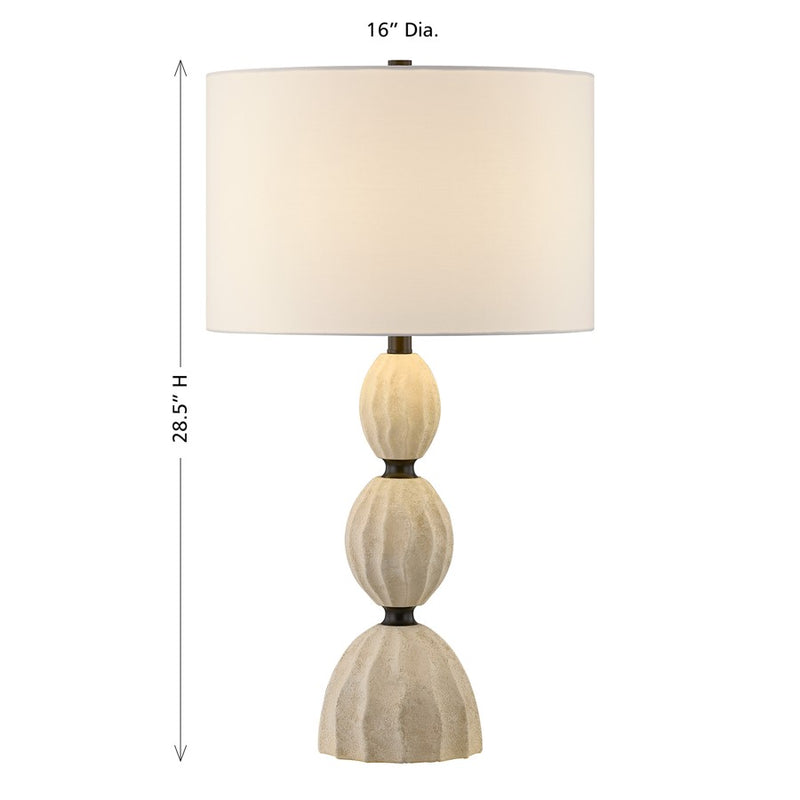 Savoy House Leiden 1 Lt Table Lamp, White