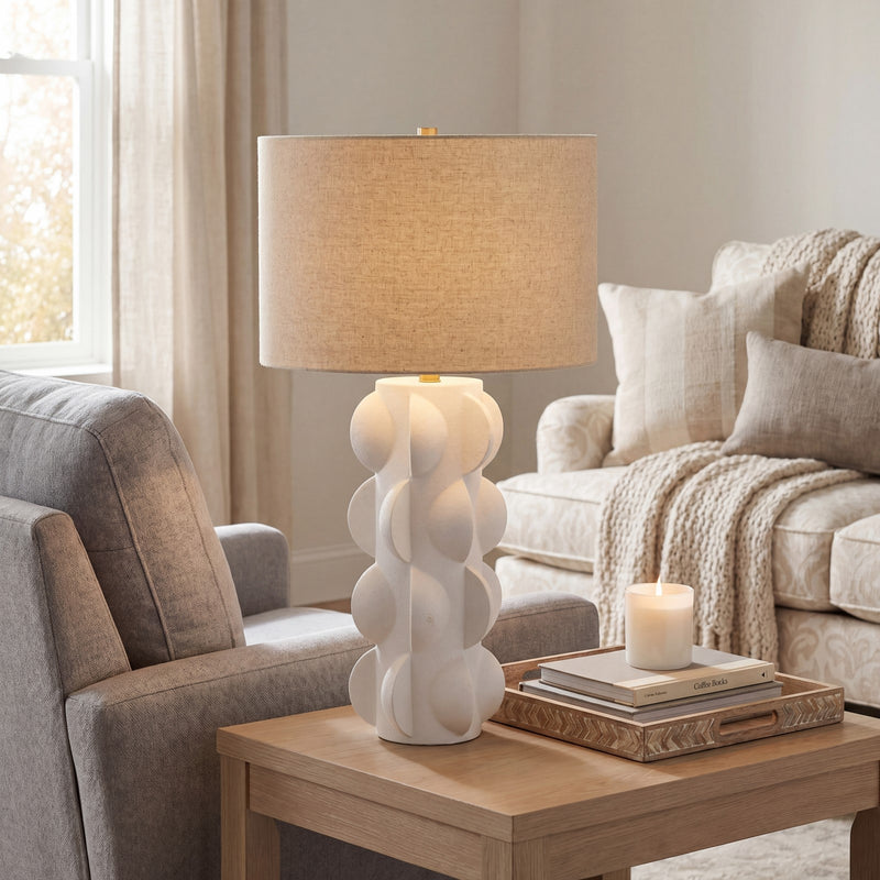 Savoy House Kirkwall 1 Lt Table Lamp, Beige