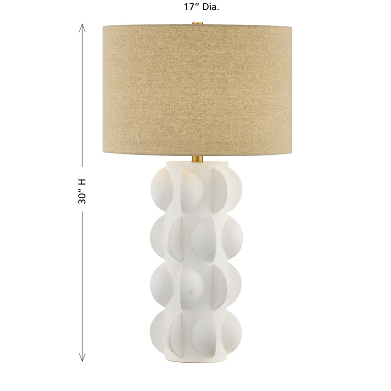 Savoy House Kirkwall 1 Lt Table Lamp, Beige