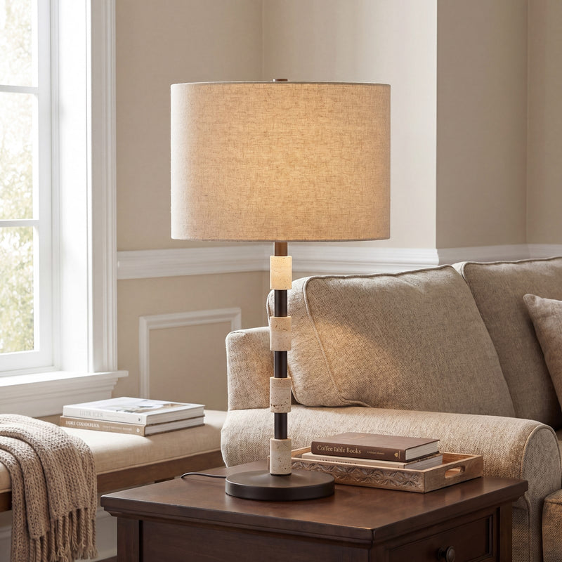 Savoy House Dothan 1 Lt Table Lamp, Beige
