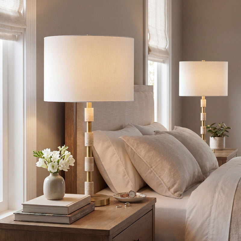Savoy House Bartow 1 Lt Table Lamp, White