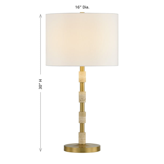Savoy House Bartow 1 Lt Table Lamp, White